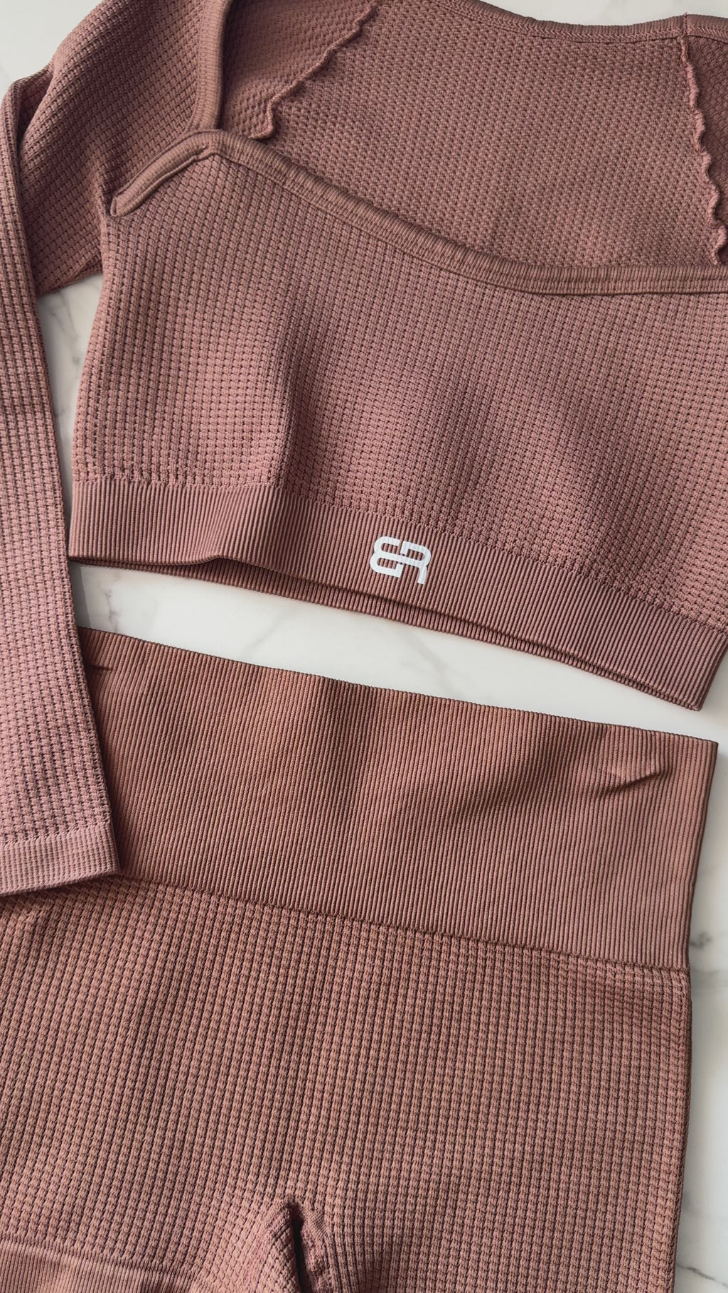 SET SHORT WAFFLE
